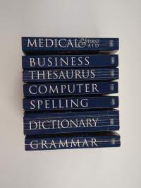 The new international Webster&#039;s Dictionary of the English Language setti (7 kirjaa) : Medical &amp; first aid ; Computer ; Business ; Grammar, speech &amp; style ; Dictio...