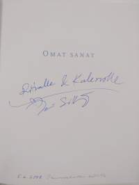 Omat sanat (signeerattu, tekijän omiste)