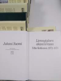 Urho Kekkonen-paketti (11 kirjaa) : Urho Kekkonen1936-1944 Myrrysmies ; Urho Kekkonen 1944-1950 Vonkamies ; Urho Kekkonen 1950-1956 Kuningastie ; Urho Kekkonen 19...