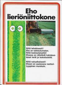 Eho Nakkila / Hankkija - Eho lieriöniittokone  tuote-esite  1980 l