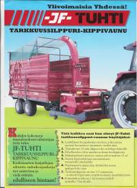 Weckmannin Konepaja Oy / K-Maatalous JF-tuhti tarkkuussilppuri-kippivaunu tuote-esite  1980 l