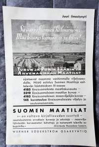 mainos Suomen maatilat kirjoista