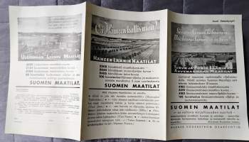 mainos Suomen maatilat kirjoista