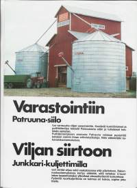 Junkkari - kuljetin ja Patruuna-siilo   esite 4 sivua 1980 luku