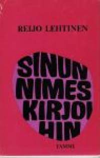 Sinun nimes kirjoihin