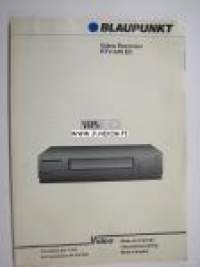 Blaupunkt RTV-240 EC Video Recorder VHS HQ Pal operating instructions -käyttöohjekirja myös suomeksi