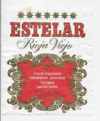 Estelar  Alko 454- viinaetiketti