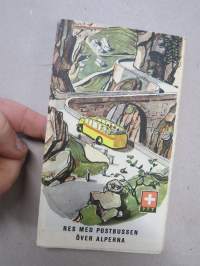 Schweiz - Res med postbussen över Alperna -esite