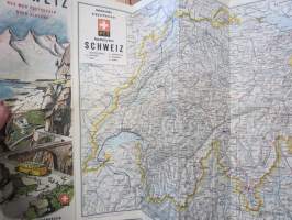 Schweiz - Res med postbussen över Alperna -esite