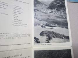 Schweiz - Res med postbussen över Alperna -esite