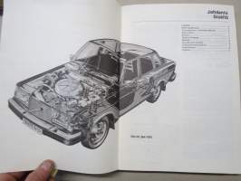 Volvo 240 / 260 sarjoille, vuosimallit 1975-1980 -korjausohjekirja, sisältää myös täydelliset sähkökytkentäkaaviot