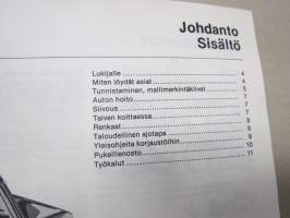 Volvo 240 / 260 sarjoille, vuosimallit 1975-1980 -korjausohjekirja, sisältää myös täydelliset sähkökytkentäkaaviot