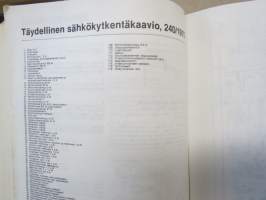 Volvo 240 / 260 sarjoille, vuosimallit 1975-1980 -korjausohjekirja, sisältää myös täydelliset sähkökytkentäkaaviot