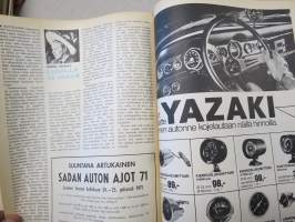 Vauhdin Maailma 1971 nr 3 -mm. Tunturiralli, KAK-ralli ja Hankiralli, Antti Aarnio-Wihuri, Martti Pesonen -palsta, SM-Jääräta Eriksson ja Mikkola, Kumi-Kalle Mäkelä