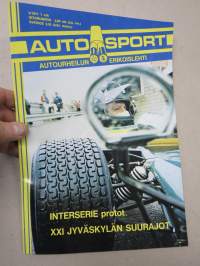 Auto Sport 1971 nr 4, Jyväskylän Suurajot, Interserie protot, Eero Soutulahti, Jacky Ickx, Reinen Wisell, Leo Kinnunen &amp; MB 280 SE 3.5, Keimola loppuunmyyty...