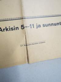 Macistes ja rangaistusvanki nr 51, elokuvateatteri Kinema, Tampere  -elokuvajuliste