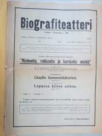 Taidefilmi &quot;Miehuutta...&quot; + Chaplin hammaslääkärinä + Lopussa kiitos seisoo - Biografiteatteri - Loimaa - Soittoa harmonikalla ja jaz-soittimilla  -elokuvajuliste