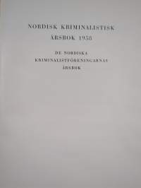 Nordisk kriminalistisk årsbok 1958