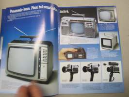 Panasonic Radiot ja sttereot, auto-hifit, videot -myyntiestie / tuoteluettelo 1980-luvulta