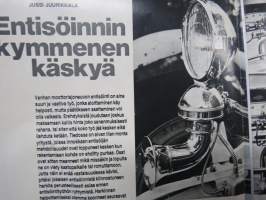Mercedes Benz SSK 1929  - juliste 55 x 80 cm taiteltu A4 kokoon, K.A. Ebb valkoinen kisa-auto, entisöinti