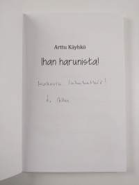 Ihan harunista! (signeerattu, tekijän omiste)