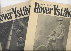 Rover Ystävät  1983 nr 2 ja 1984 nr 2 yht 2 lehteä