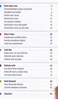 Talosi kirjasarja 2012-13 - Tee itse 1-4: 1. Säästä energiaa. 2. Talon tärkeimmät korjaukset. 3. Nosta talosi arvoa. 4. Ryhdy itse kirvesmieheksi.