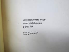 Sampo Rosenlew 10 leikkuupuimuri / skördetröska / combine - varaosaluettelo - reservdelskatalog - parts list