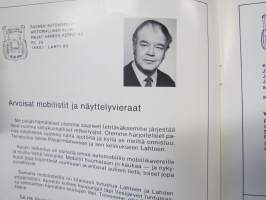 Suomen Automobiili-Historiallinen Klubi Päijät-Hämeen kerho ry - Lahti 25.-26.1985 Valtakunnalliset Retkeilyajot ja Automobiilinäyttely -tapahtumajulkaisu / ohjelma
