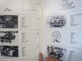 Suomen Automobiili-Historiallinen Klubi Päijät-Hämeen kerho ry - Lahti 25.-26.1985 Valtakunnalliset Retkeilyajot ja Automobiilinäyttely -tapahtumajulkaisu / ohjelma