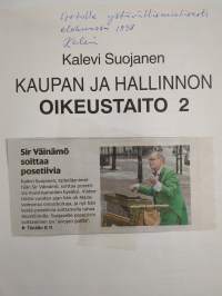 Kaupan ja hallinnon oikeustaito 2 (signeerattu, tekijän omiste)