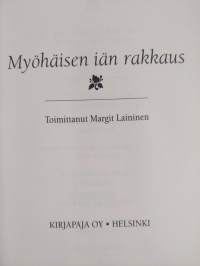 Myöhäisen iän rakkaus