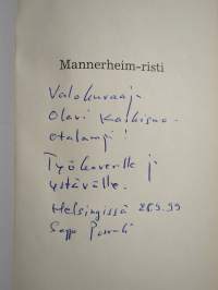 Mannerheim-risti (signeerattu, tekijän omiste)