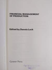 Financial management of production