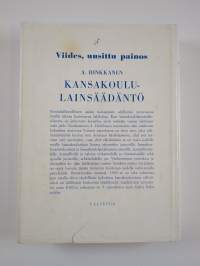 Kansakoululainsäädäntö