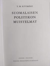 Suomalaisen poliitikon muistelmat