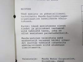 Mazda 626 2,0 / 2,2i / 3,0i Elektroninen polttonestesuihkutusjärjestelmä - Tekninen toiminta ja säätö