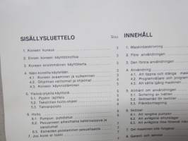 Upo D0500-A Pesukarhu 8500 P pesukone -käyttöohjekirja / bruksanvisning