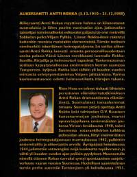 Alikersantti Antti Rokka : elämäkertatutkimus
