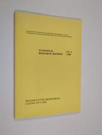 Maankäytön ekonomian laitos 1973-1983 N:o 6/1983