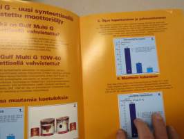 Gulf Multi moottoriöljy -myyntiesite