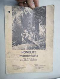 Homelite moottorisaha 350 ja 350 SL -käyttöohjekirja