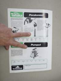 Tanaka Siimaleikkurit, Raivaussahat, Moottorisahat, Pensasleikkurit, Porakoneet, Pumput -myyntiesite
