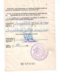 Leimamerkkejä ja leimoja -70  ja -75 luvulta