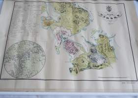 Wiborg plan 1839  näköispainos  1984   kartta 53x63 cm