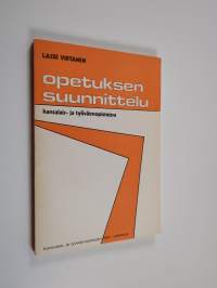 Opetuksen suunnittelu kansalais- ja työväenopistoissa
