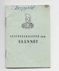 Aliupseeriliitto ry:n säännöt 1967