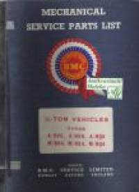 BMC - Austin / Morris ½ - ton vehicles mechanical service parts list-varaosakirja