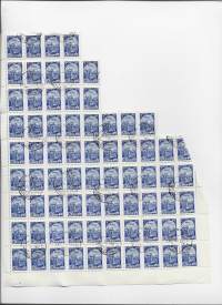 CCCP Neuvostoliitto 16 kop 1961   osa arkki  72 kpl leimattu liima takana ulkomainen postimerkki