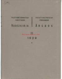 Yksityismetsänhoitajayhdistyksen vuosikirja. II 1929Rinnakkaisnimeke:Privatforstmästarföreningens årsbok.
